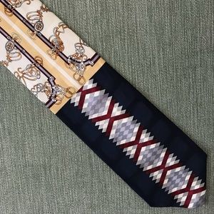 RARE Baggio Italian Silk Tie Necktie w/2 Patterns